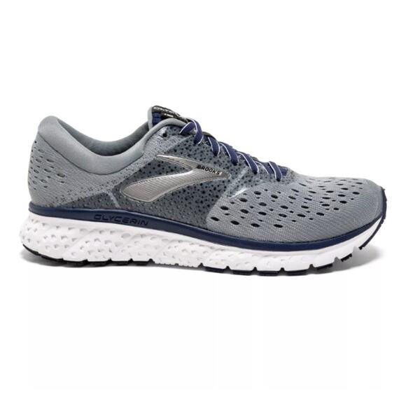 Brooks Glycerin 16 Running Shoes DNA LOFT Lace Up Low Top Mesh Gray 11.5
